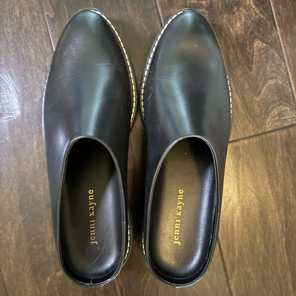 Jenni Kayne Black Leather Lug Mule - Picture 5 of 8